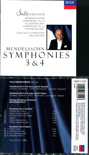 Mendelssohn symphonies - mendelssohn,